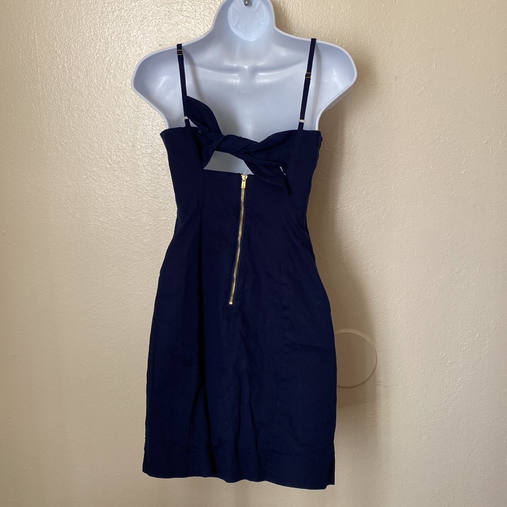 Lilly Pulitzer Women’s Shelli Navy White Lace Spaghetti Strap Mini Dress 00 / XS - Picture 6 of 9